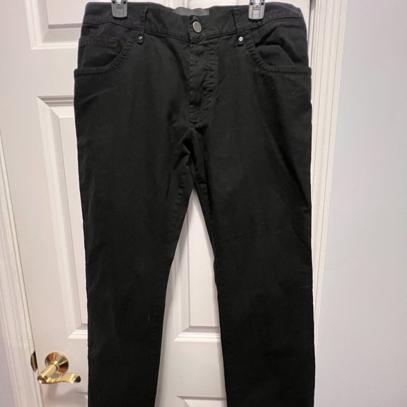 Versace black jeans 37 X 34 1/2 made in Italy